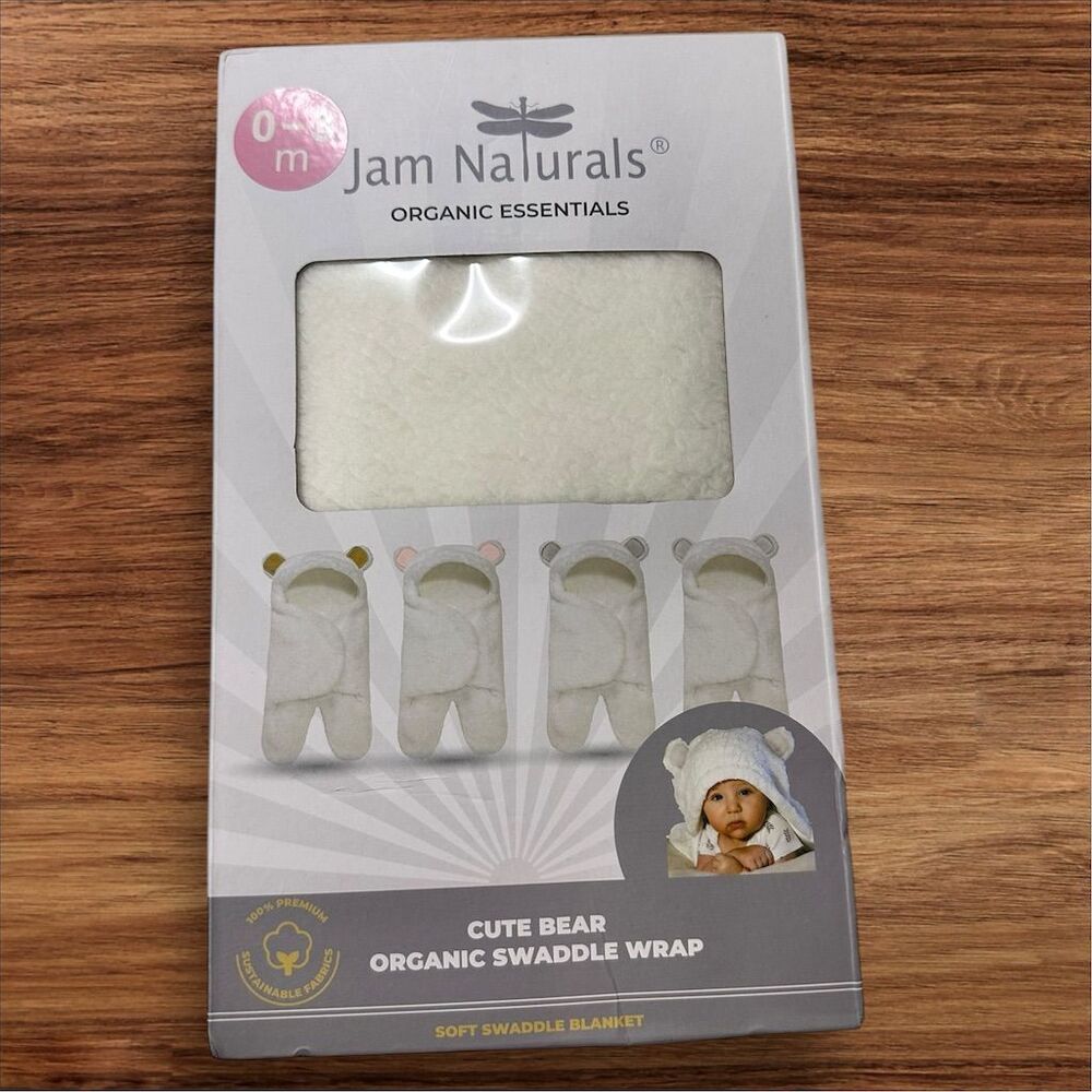 Jam Naturals Bear‎ Swaddle Wrap 0-6 Months Multicolor Unisex